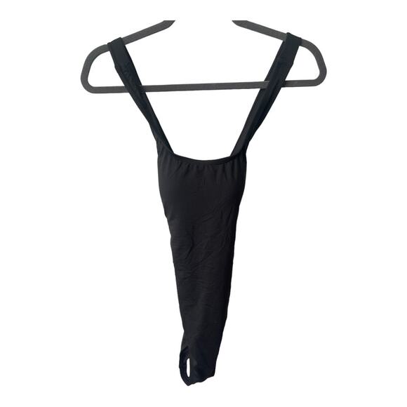 Andie Swim The Tulum One Piece Swimsuit Resortwear Beach Flat Black Classic Sz M - Picture 8 of 9